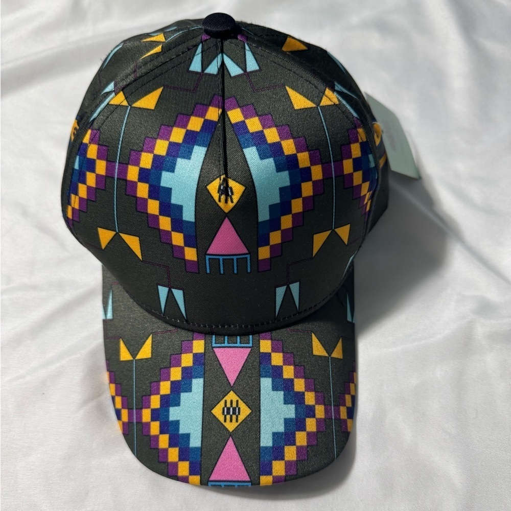 49 DZine Rite Of Passage Snapback Hat Olive Green Indigenous Artisan NWOT